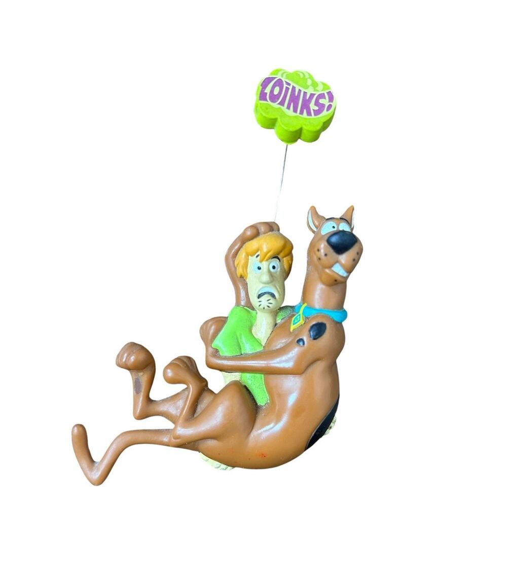 Vintage 1999 Scooby Doo & Shaggy Zoinks Applause 3D Vinyl Fridge Magnet